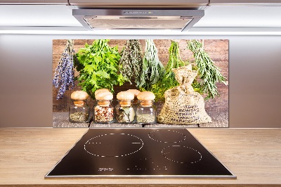 Panneau pour cuisine Herbes sur une ficelle