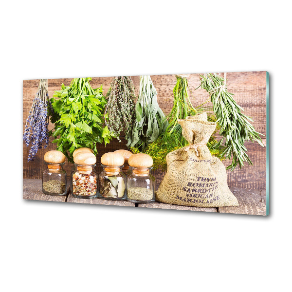 Panneau pour cuisine Herbes sur une ficelle