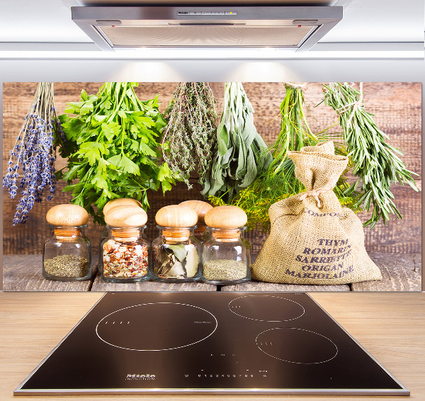 Panneau pour cuisine Herbes sur une ficelle