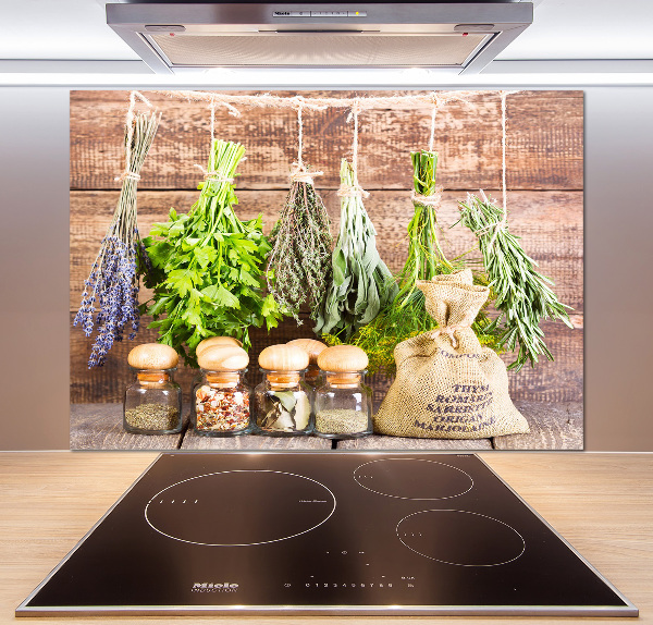 Panneau pour cuisine Herbes sur une ficelle