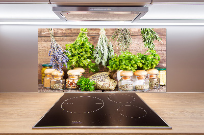 Crédence en verre cuisine Herbes sur une ficelle