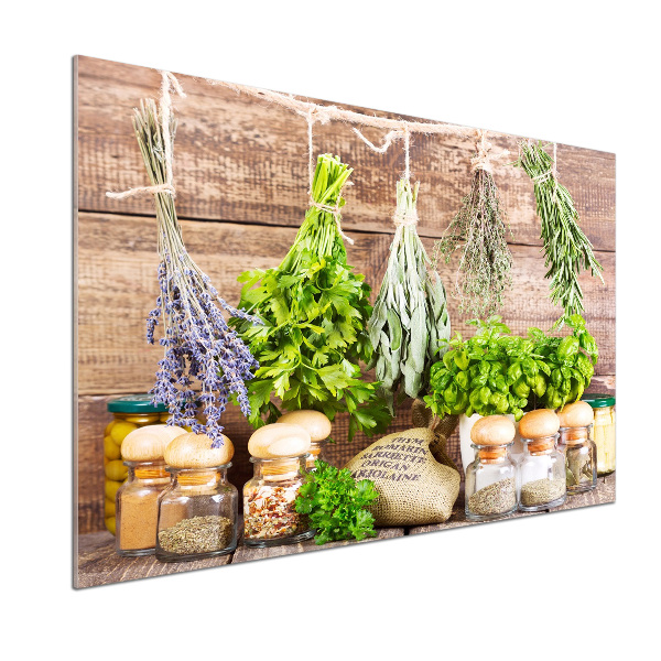 Crédence en verre cuisine Herbes sur une ficelle