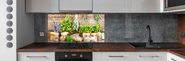Crédence en verre cuisine Herbes sur une ficelle