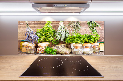 Crédence en verre cuisine Herbes sur une ficelle