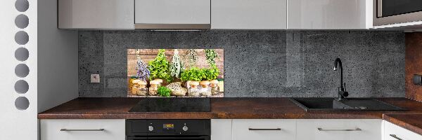 Crédence en verre cuisine Herbes sur une ficelle
