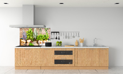 Crédence en verre cuisine Herbes sur une ficelle