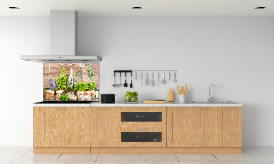 Crédence en verre cuisine Herbes sur une ficelle