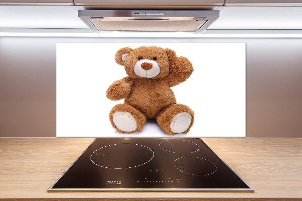 Crédence en verre cuisine Ours en peluche