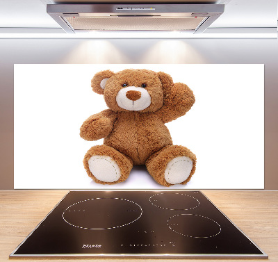 Crédence en verre cuisine Ours en peluche
