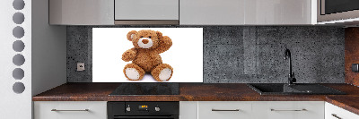 Crédence en verre cuisine Ours en peluche
