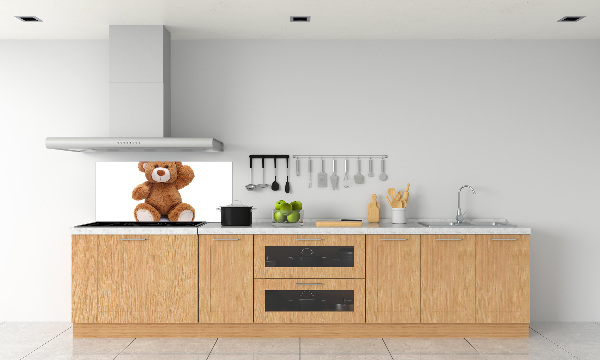 Crédence en verre cuisine Ours en peluche