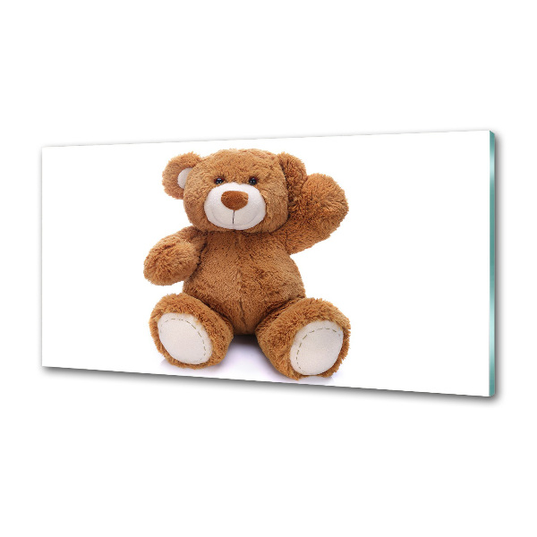 Crédence en verre cuisine Ours en peluche