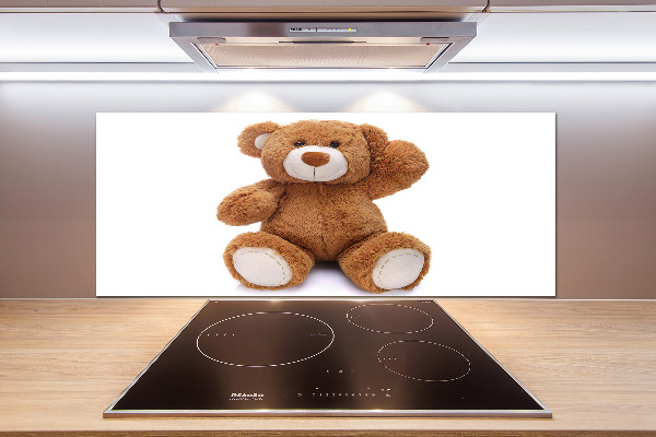 Crédence en verre cuisine Ours en peluche