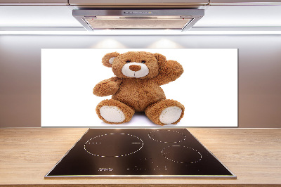 Crédence en verre cuisine Ours en peluche