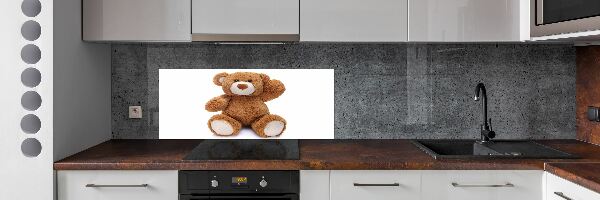 Crédence en verre cuisine Ours en peluche