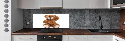 Crédence en verre cuisine Ours en peluche