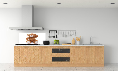 Crédence en verre cuisine Ours en peluche