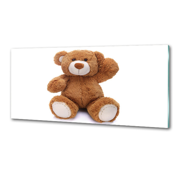 Crédence en verre cuisine Ours en peluche