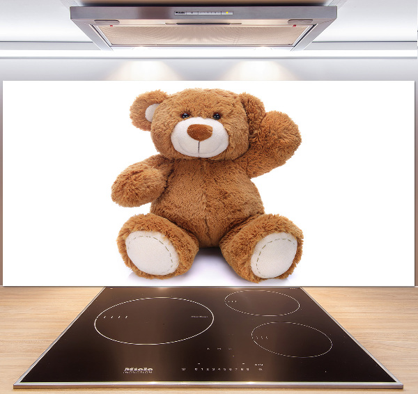 Crédence en verre cuisine Ours en peluche