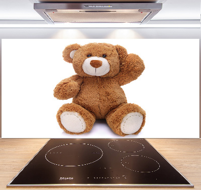 Crédence en verre cuisine Ours en peluche
