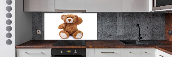 Crédence en verre cuisine Ours en peluche
