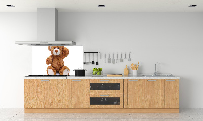 Crédence en verre cuisine Ours en peluche