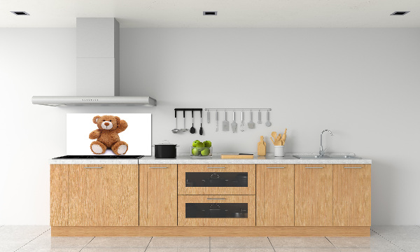 Crédence en verre cuisine Ours en peluche