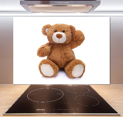 Crédence en verre cuisine Ours en peluche