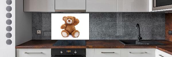 Crédence en verre cuisine Ours en peluche