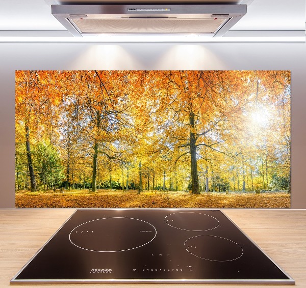 Verre pour crédence Forêt d'automne
