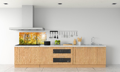 Verre pour crédence Forêt d'automne