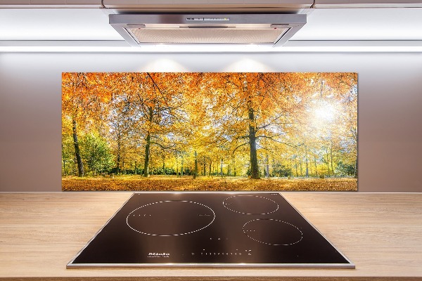 Verre pour crédence Forêt d'automne
