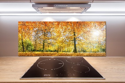Verre pour crédence Forêt d'automne