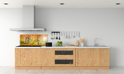 Verre pour crédence Forêt d'automne