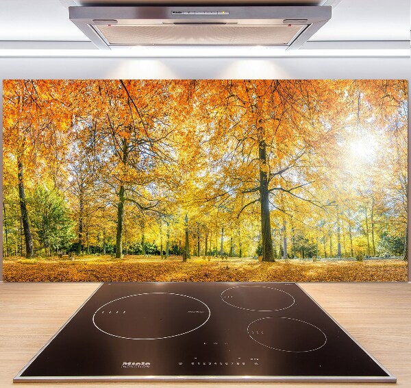 Verre pour crédence Forêt d'automne
