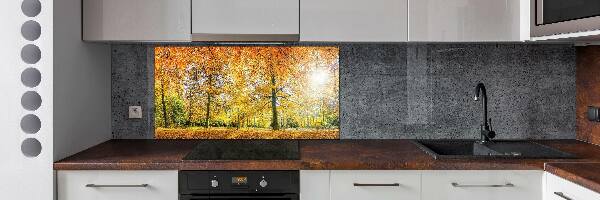 Verre pour crédence Forêt d'automne