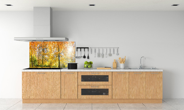 Verre pour crédence Forêt d'automne