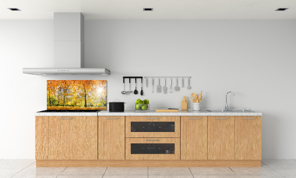 Verre pour crédence Forêt d'automne