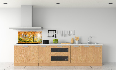 Verre pour crédence Forêt d'automne