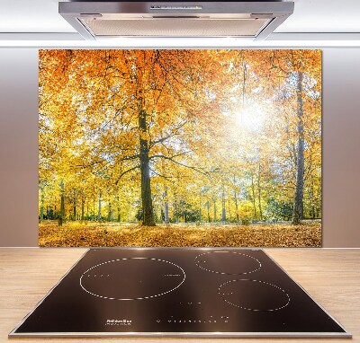 Verre pour crédence Forêt d'automne