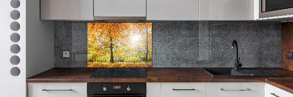 Verre pour crédence Forêt d'automne
