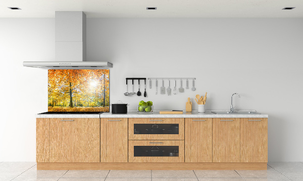 Verre pour crédence Forêt d'automne