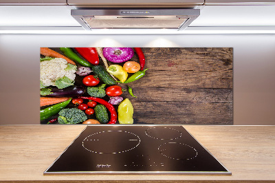 Crédence cuisine en verre trempé Légumes