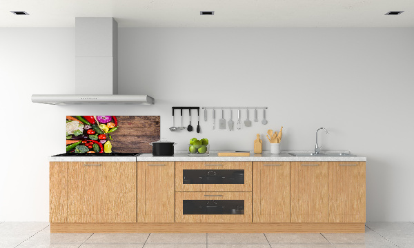 Crédence cuisine en verre trempé Légumes