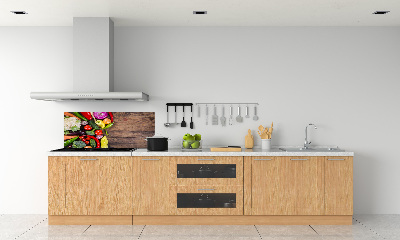 Crédence cuisine en verre trempé Légumes