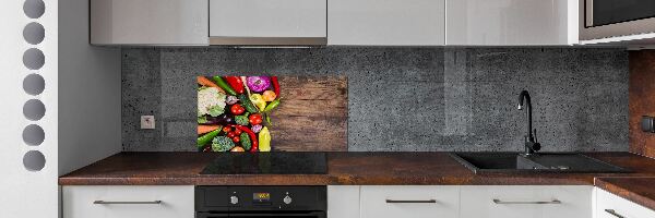 Crédence cuisine en verre trempé Légumes