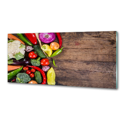 Crédence cuisine en verre trempé Légumes
