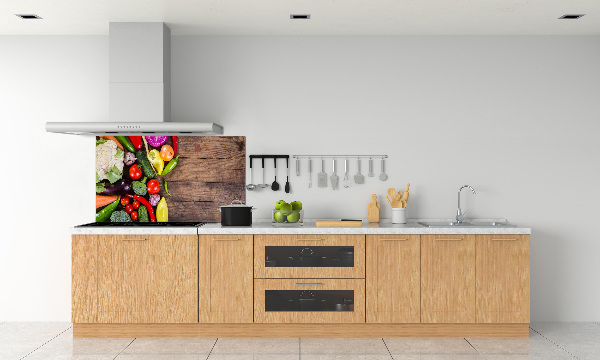 Crédence cuisine en verre trempé Légumes