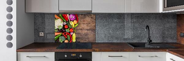 Crédence cuisine en verre trempé Légumes