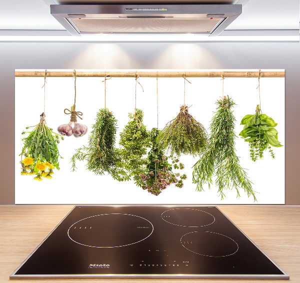 Crédence en verre Herbes sur une ficelle
